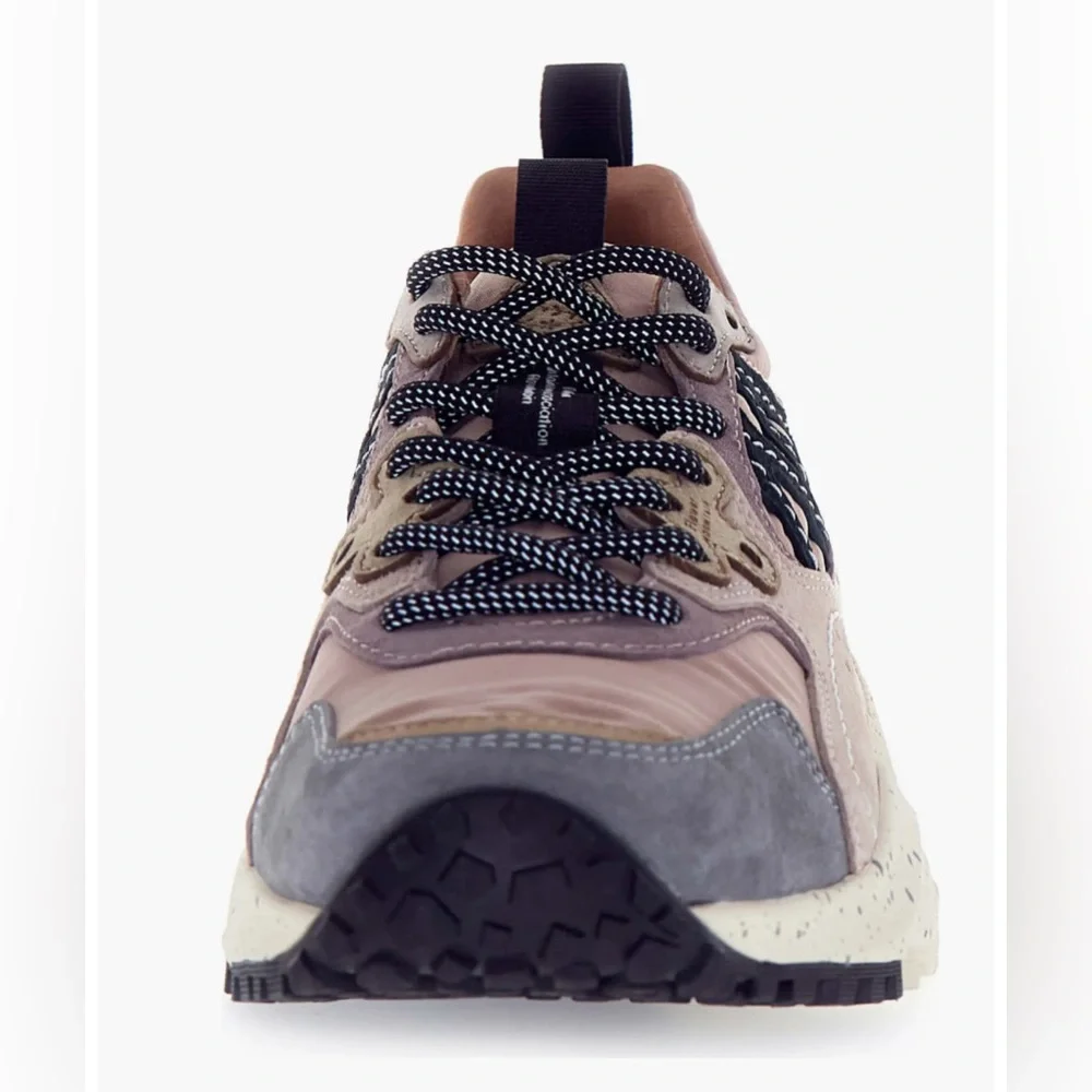 NWT Flower Mountain Solin Sneaker in Grey-Dove and Purple - Picture 5 of 16